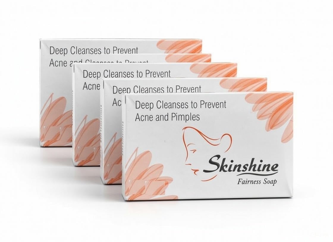 S_kIn S-ine Fairness Soap – Pack of 3, 75g Each | Skin Brightening & Fairness Soap