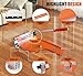 Laminate/Vinyl Floor Cutter, 13” Vinyl Plank Cutter with Wheels – Easy Angle & Length Cutting, Flooring Tools - Cuts Laminate Floor, Engineered Wood, LVP, LVT, VCT, SPC, WPC, HSS Blade/LED Light
