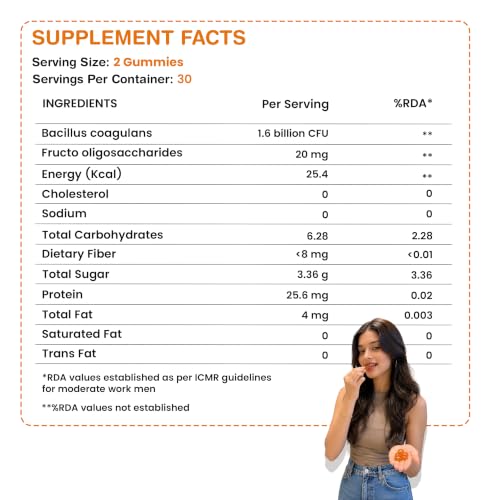 Image of Gut & Beyond IBS Relief Probiotic + Prebiotic Gummies 60 Count, Probiotics Supplement for Gut Health, Eases Gas, Bloating & Bowel Movements, Soothes Abdominal Discomfort & Gut Inflammation, Lemon Flavour