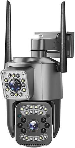 V380pro WiFi 2.5 pulgadas PTZ SC03-W Negro 4MP seguridad CCTV IP inalámbrica cámara PTZ lente dual