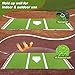 G2 GO2GETHER Baseball Batting Mat, 10 * 3.8ft Softball Hitting Mat, Baseball Training Turf Mat for Indoor &Outdoor-1 Baseball Batting,3 Balls Included (Green)