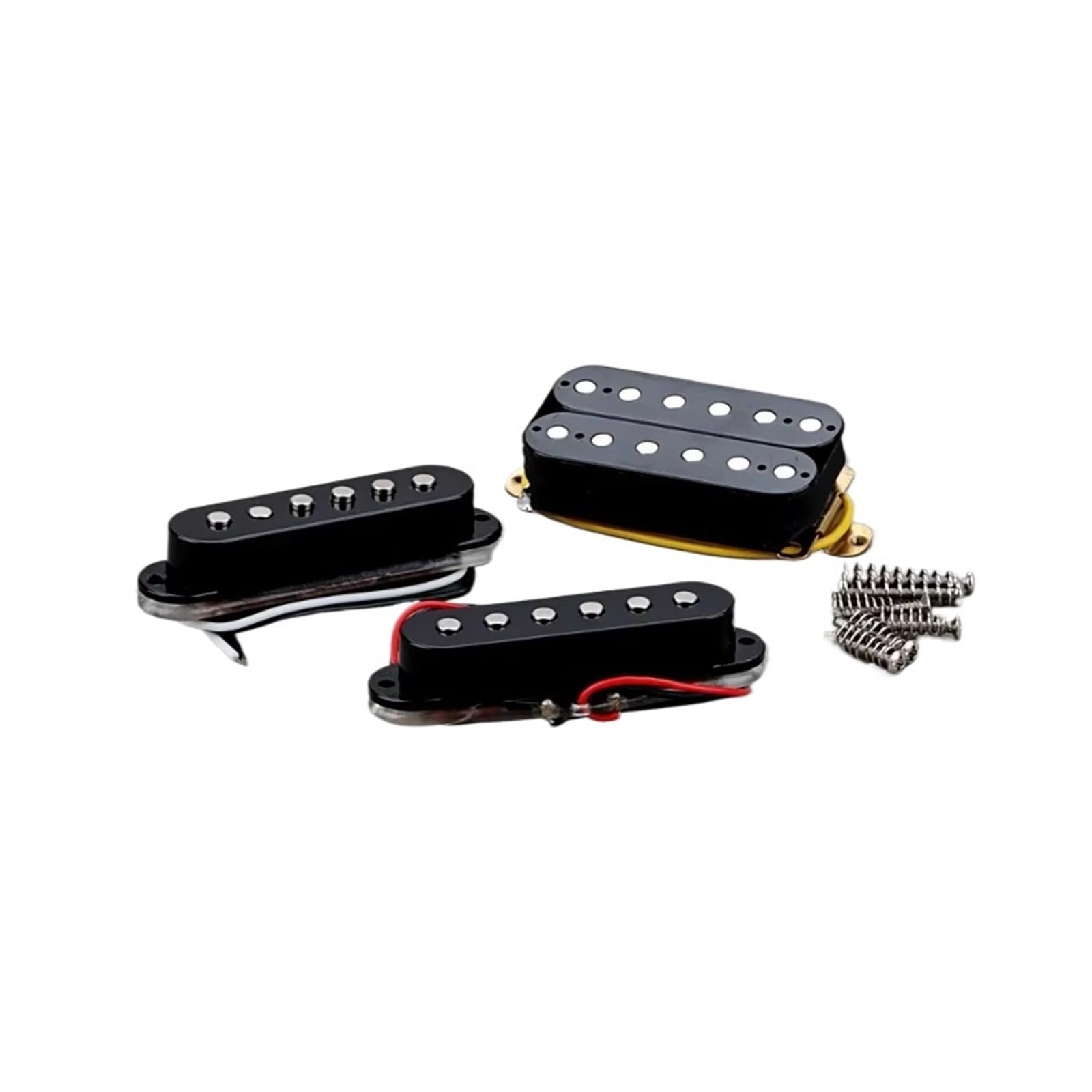 Juego de pastillas de guitarra SSH, bobina única y pastillas Humbucker, juego de pastillas de cerámica negra for piezas y accesorios de guitarra eléctrica