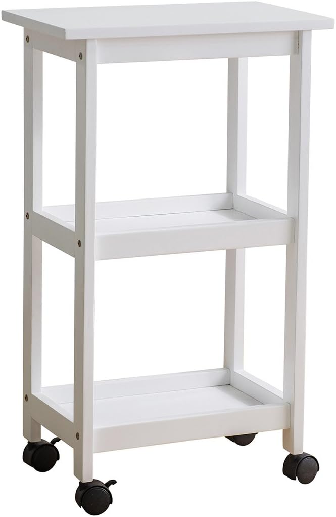 West End Kitchen Cart, White