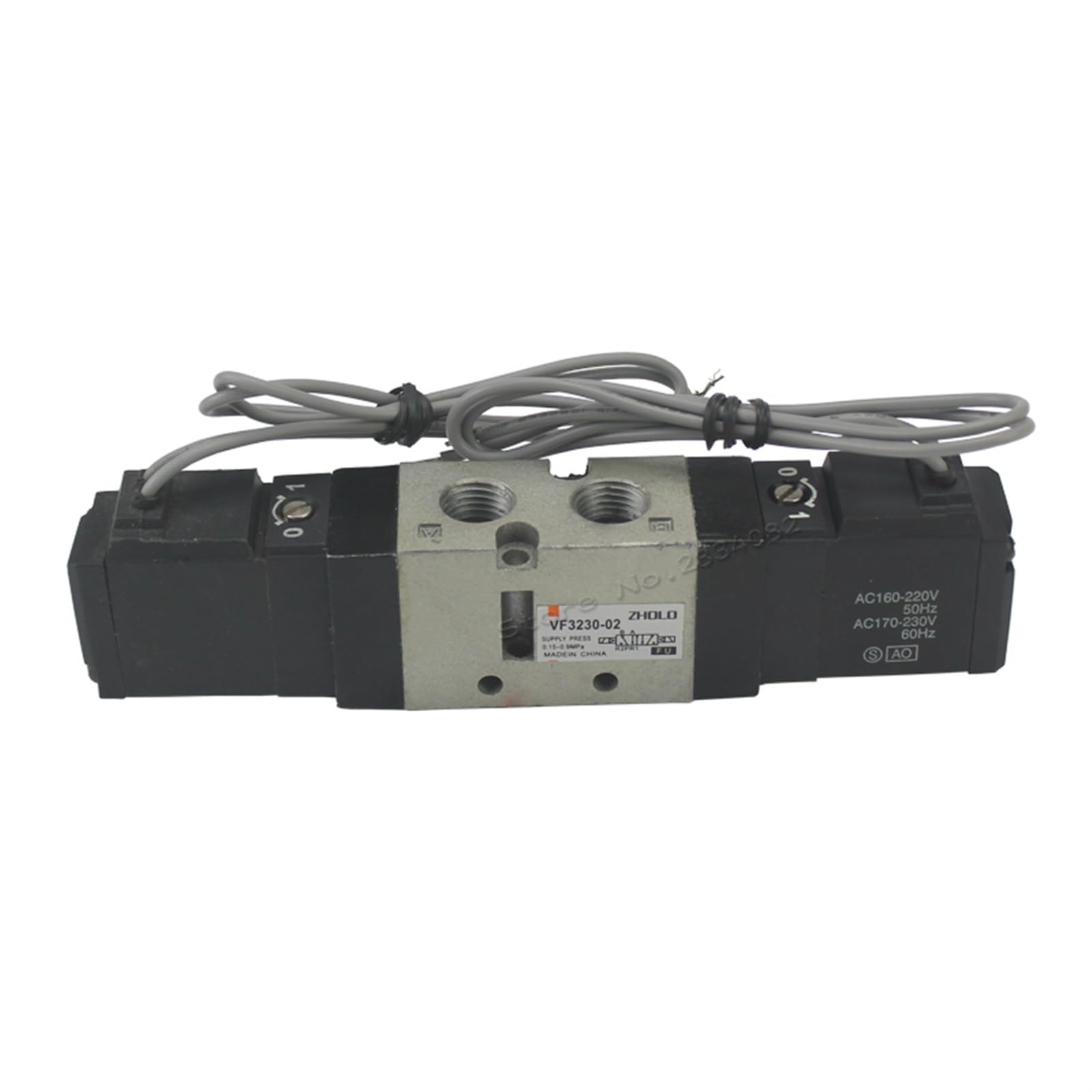 Xncdbvypa Ac220v 1/4" Pneumatic Solenoid Valve 5 Ports 2 Positions Vf3230-02 Dc12v 24V Ac 220V 110V 380V(Ac220v)