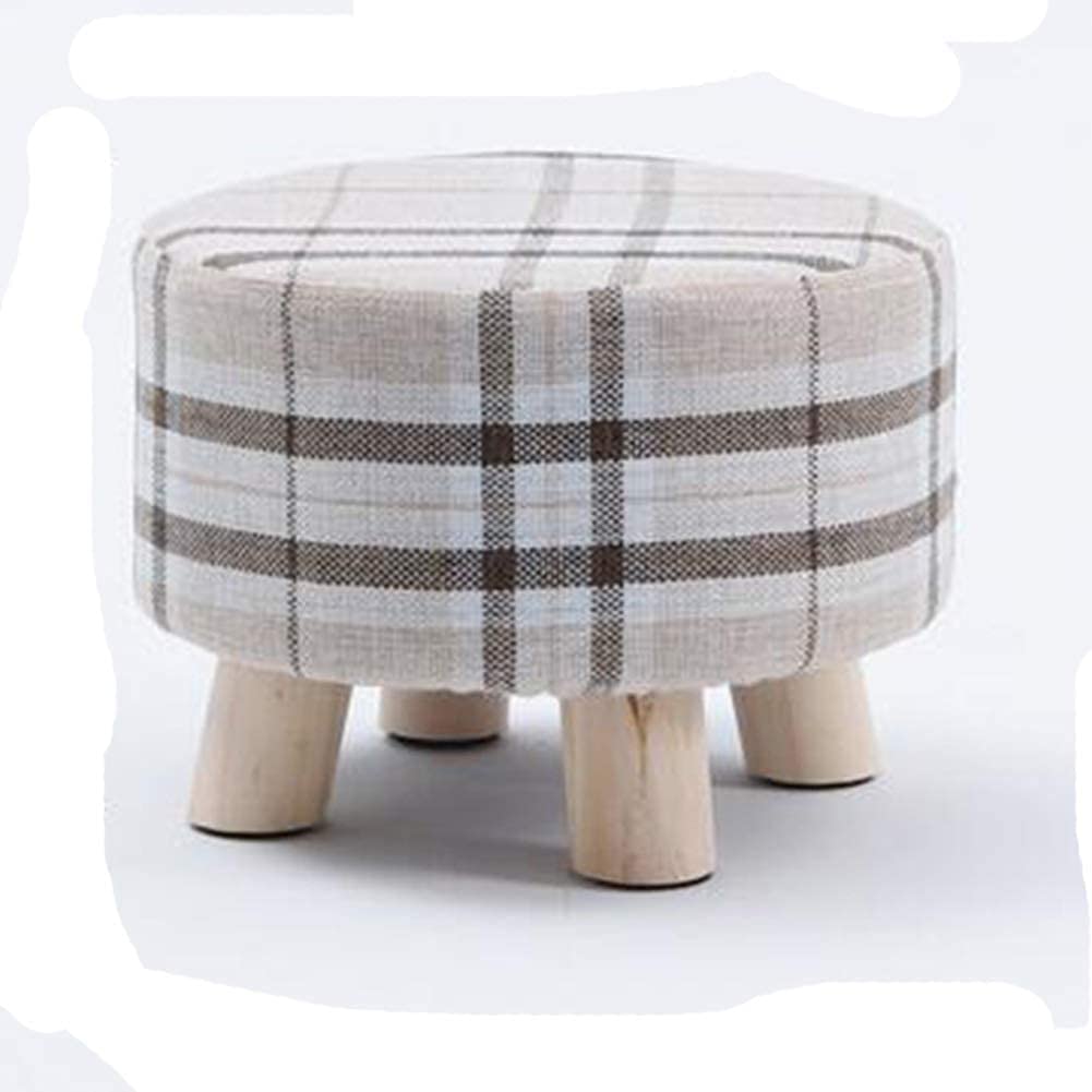 Tabouret de salon de mode pour ranger l'entrée et s'asseoir confortablement en bois
