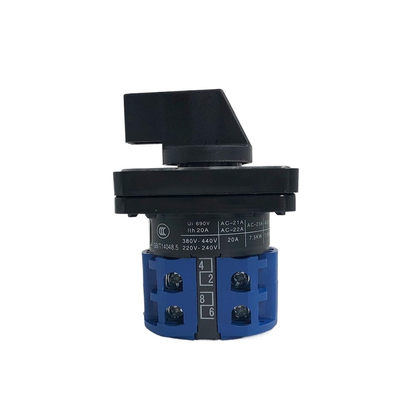 VSPPJYFG LW26-20D0406/2 Changeover Cam Transfer Switch 690V 20A 2 Poles 3 Position Elecrical Selector