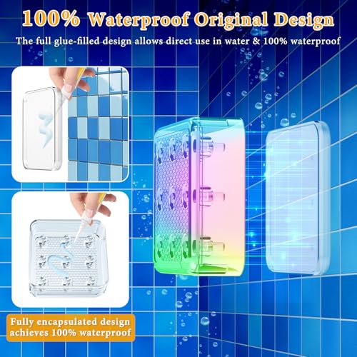Yichuke Solar Pool Lights, Pool Lights, 10-Color 4-Mode Light Sensing LED，Underwater Swimming Lighting with Timer Off, 2025 Submersible Pool Lights for Above Ground In-ground Inflatable Pool-4 Pack by Yichuke - Used condition - Image 4