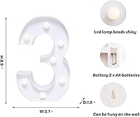 Vista 304 de Foaky LED Letter Lights Sign Marquee Light Up Letters Sign for Night Light Wedding/Birthday Party Battery Powered Christmas Lamp Home Bar