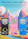 LZYCH Block spielkonsole Klassische Nostalgie Eingebautes 23 Retro-SpielBlöcke/Renn-/Panzerschlacht Einstellbare Schwierigkeit Kinder/Schüler Geburtstag Puzzlespielzeug (Blau)
