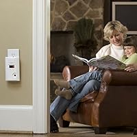 Vista 5 de Kidde Detector de monóxido de carbono, enchufe de pared con respaldo de batería de 9 voltios, pantalla LED digital - Paquete de 4