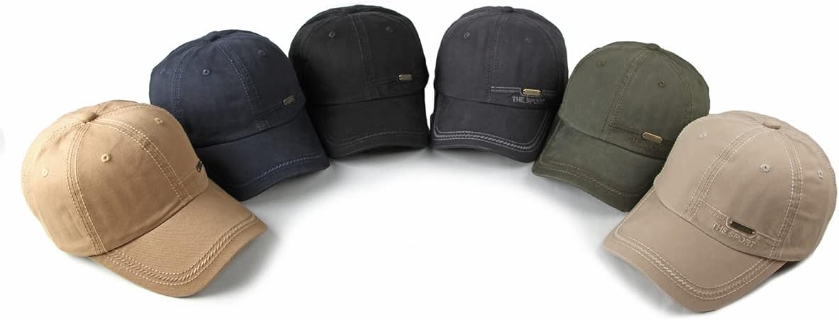 Denim Baseball Cap for Men Vintage Sports Hats Adjustable for Fishing, Camping, Running - Image 7