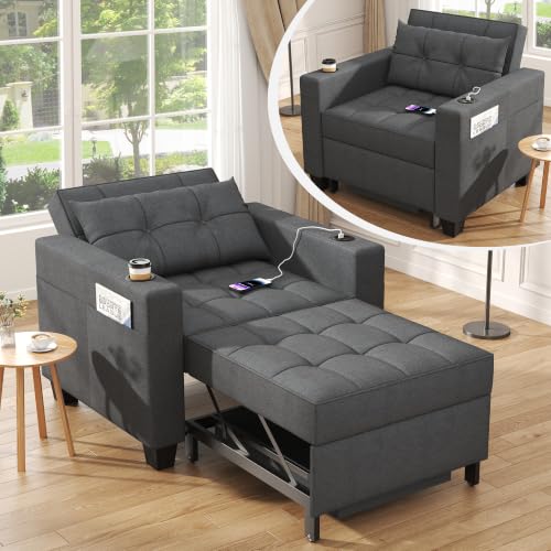 DURASPACE 3-in-1 Schlafsessel Schlafsofa,Verstellbares Schlafsofa...