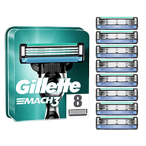 Gillette Mach3 Turbo Cuchillas de recambio para maquinilla de afeitar para hombre,...
