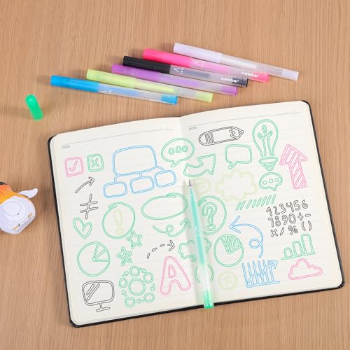 Image of 0.8mm Acrylic Gel Pen Set, Compatible with Cricut Maker 3 /Maker 4 /Maker /Explore 3 /4 /5 /Air 2 /Air, 7 Pack Medium Point Pens for Writing, Drawing, DIY Crafts