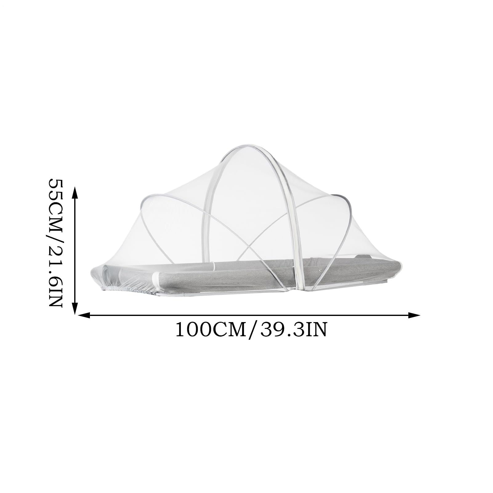 Bassinet Cover, Bassinet Netting, Breathable Foldable Mesh Rocking Cradle, Stroller, Playard, Toddler Hammock, Small Spaces, Protective Sleep Environment for Infants and Newborns