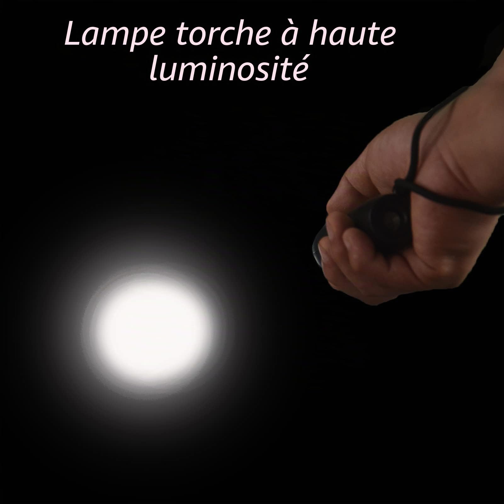 Répulsif à ultrasons pour chien - 3 modes - Portable et rechargeable - Avec lampe de poche intelligente à haute luminosité et affichage