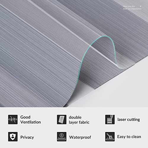 Sulugood Cordless Zebra Blinds for Window,Dual Layer Blackout Blinds,Sheer or Privacy, Light Control Day and Night,Zebra Roller Blind for Home,Office,Kitchen,Bathroom.Blackout-Gray,70 Sulugood Cordless Zebra Blinds for Window,Dual Layer Blackout Blinds,Sheer or Privacy, Light Control Day and Night,Zebra Roller Blind for Home,Office,Kitchen,Bathroom.Blackout-Gray,70