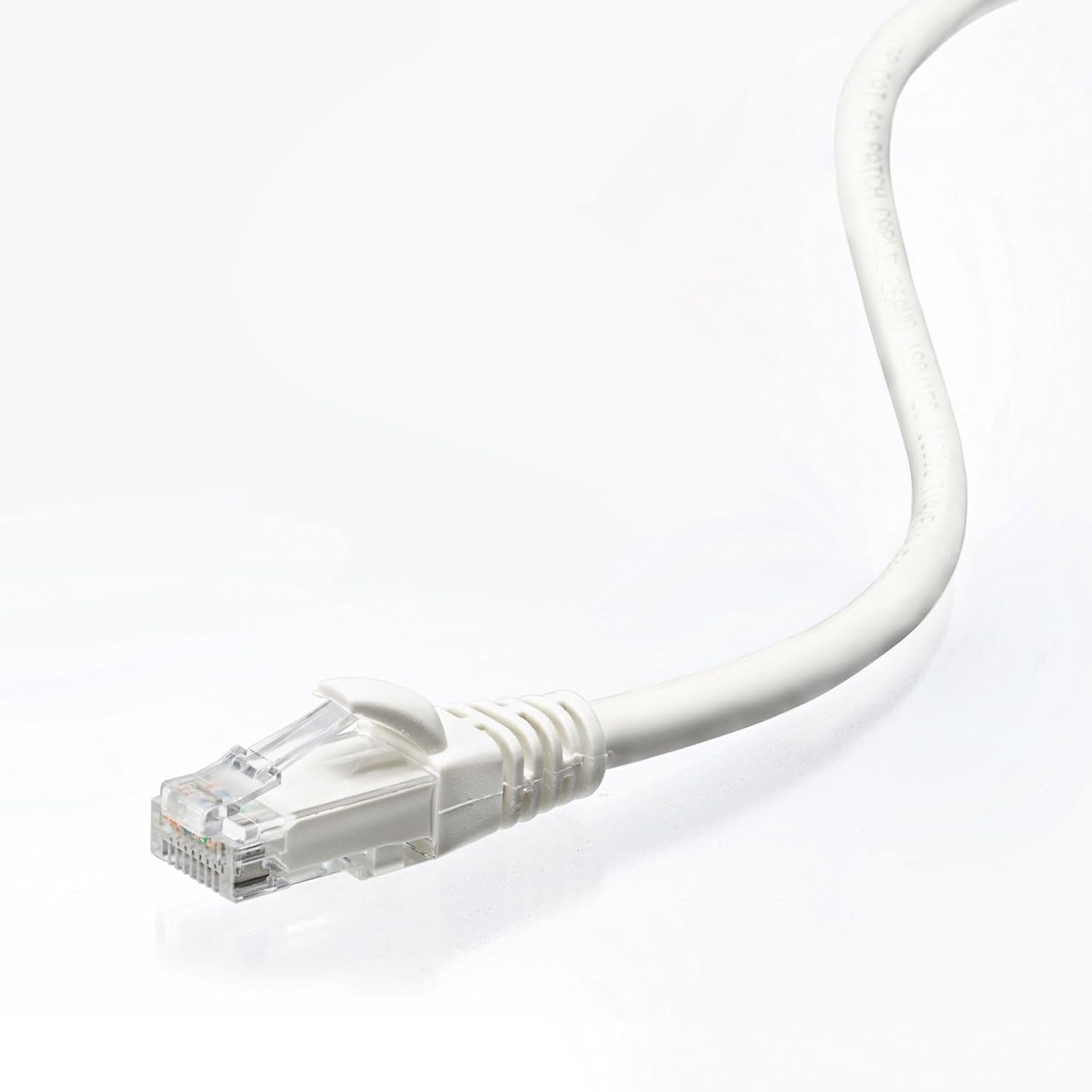 Sanwa Supply Category 6A Stranded LAN Cable (White, 32.8 ft (10 m), KB-T6AY-10W