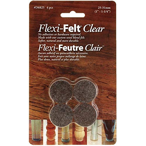 1 Inch Clear Flexi-felt Model Pad In Brown - Versatile And Durable