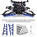 HobbyPark Aluminum Front & Rear Suspension Arms for 1/10 Traxxas Slash 4x4, Stampede 4x4, Rustler 4x4 VXL, Replacement of 3655 Option Hop Ups (4-Pack)