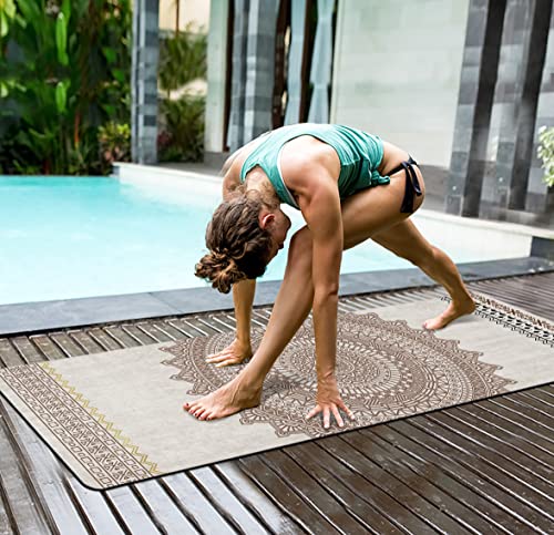 Nuveti Yoga Mat Eco Friendly Tpe Non Slip Fitness Exercise Mat With Carrying Bag,72"X24" Extra Thick 6Mm Exercise & Workout Mat For Yoga, Pilates Fitness And Floor Exercises #TOP4