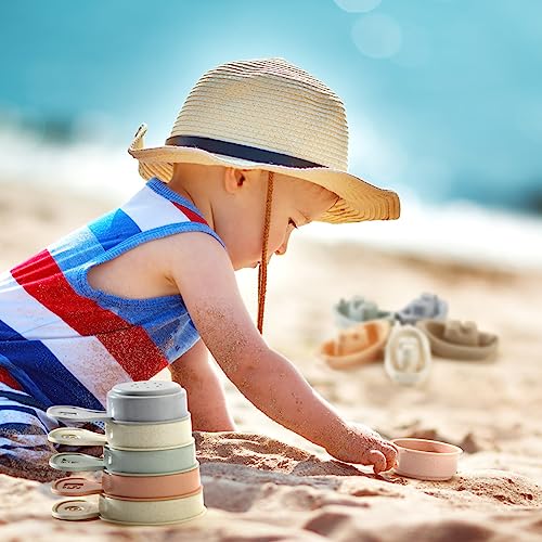 Bath Toys Floating Boats With Bathing Spoon, 11 Pcs Bathtub Mold Free Bath Toy For Babies Water Table Toys Toddler Birthday Gift For Preschool Boys/Girls #TOP5