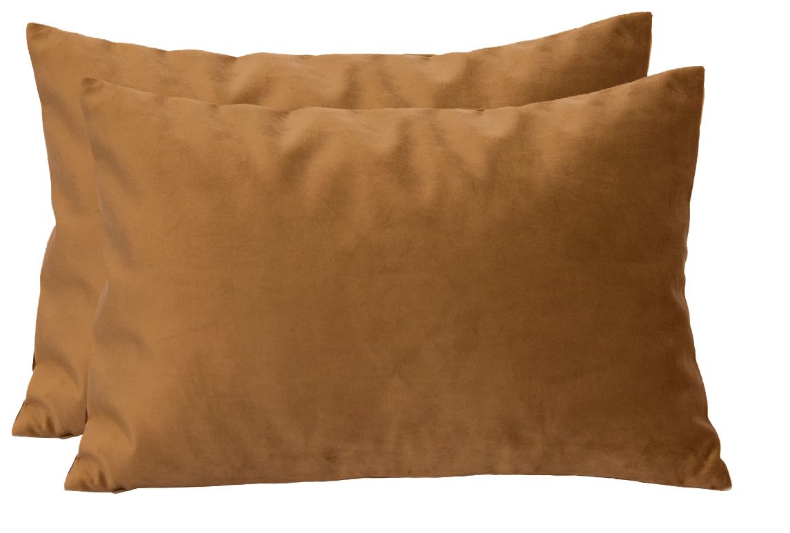 TangDepot 2-Pack Super Soft Velvet Pillow Covers, 20x20 Grass Green — view 127