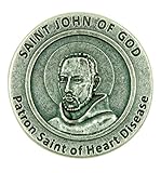 Patron Saint of Heart Disease St John of God Pocket Token with Prayer Back by Lumen Mundi