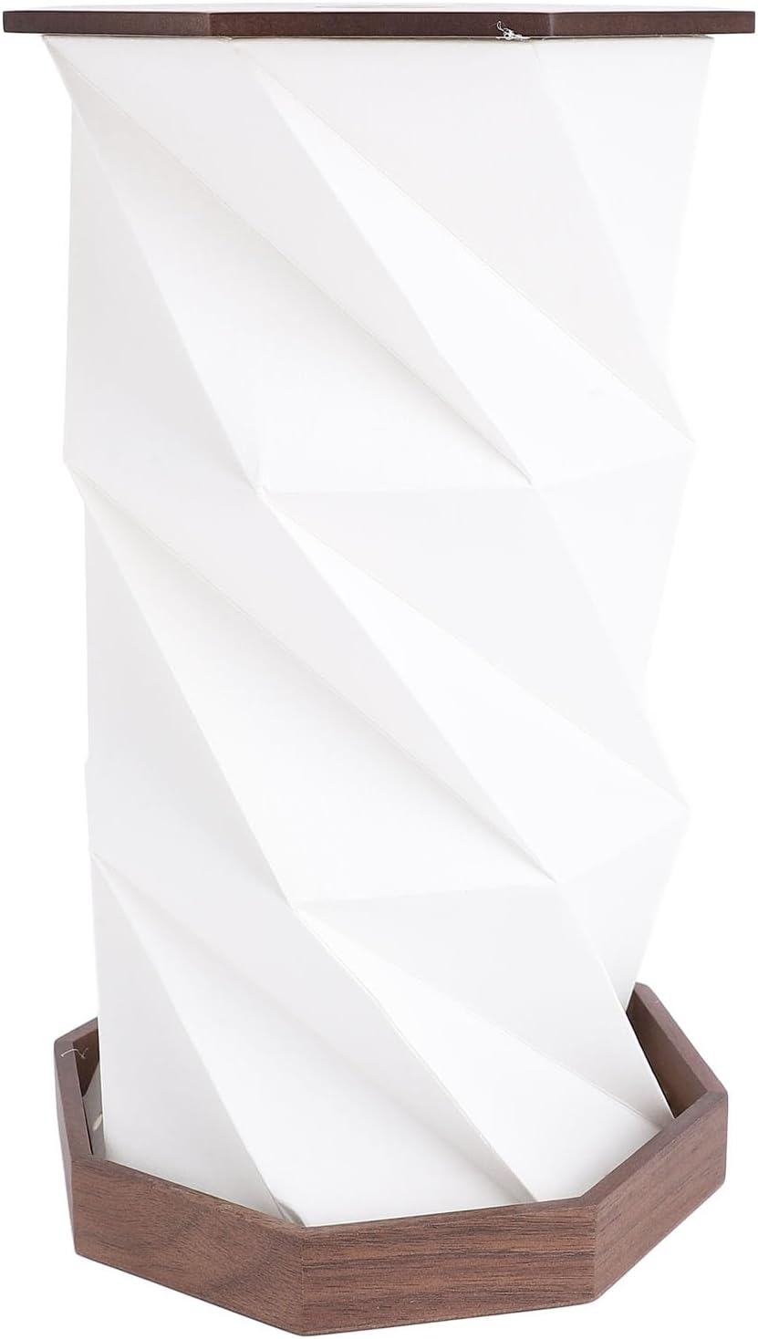 Folding Portable Table Lamp, Stepless Dimmable Foldable Paper Lamp with Touch Dimmer, USB Rechargeable Cordless Paper Lantern, Night Light for Home, Office, Bedroom, Living Room