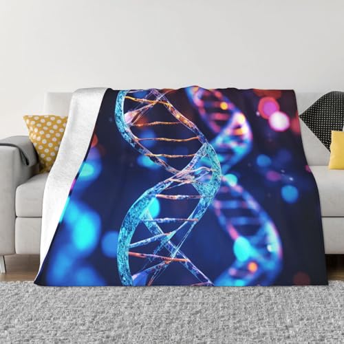 DNA-Genhelix Sofadecke Flauschige Kuscheldecke Waschbar Decken Für Jahreszeiten Sofa Bett 150x200cm