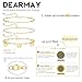 DEARMAY 14K Gold Plated Ankle Bracelets for Women,Waterproof 14K Gold Plated Anklets for Women Trendy Layered Dainty Cute Anklets Set Pack Non Tarnish Summer Beach Jewelry Fashion Gift