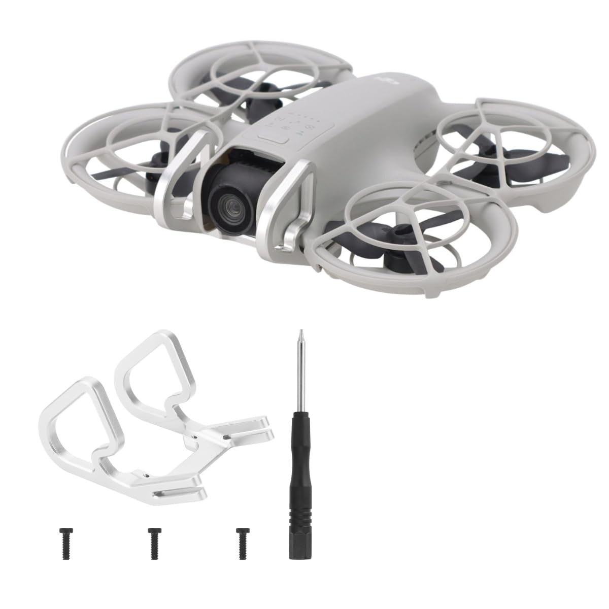 Aluminum Alloy Gimbal Bumper Protector for DJI NEO, Gimbal Lens Protector, Effectively Buffering Impact, Anti-Collision Drone Accessories (Grey)