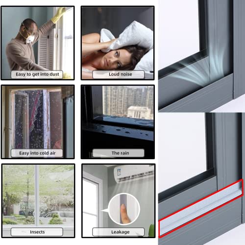 196 Inch Window Insulation Weather Stripping Door Seal Strip,Self-Adhesive Window Soundproofing Pu Foam Weather Stripping For Windows And Doors Bottom And Gap Blocker,Window Draft Stopper(White) #TOP1