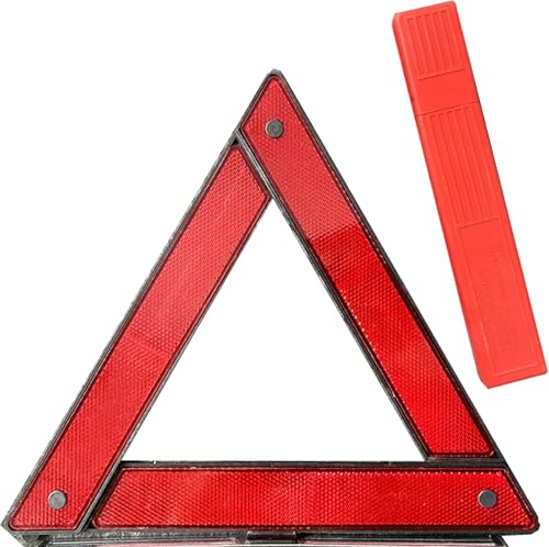 三角停止板 車載用 三角反射板 折り畳み式 緊急対応用品 事故緊急停止 昼夜兼用 停止表示板 専用収納ケース付き