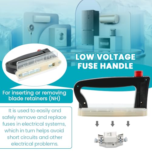 Aufsteckgriff für NH-Sicherungen von NH000 bis NH4, Kompatible NH-Sicherungsgrößen NT00 NT0 NT1 NT2 NT3 NT4(COLOR:Schwarz)