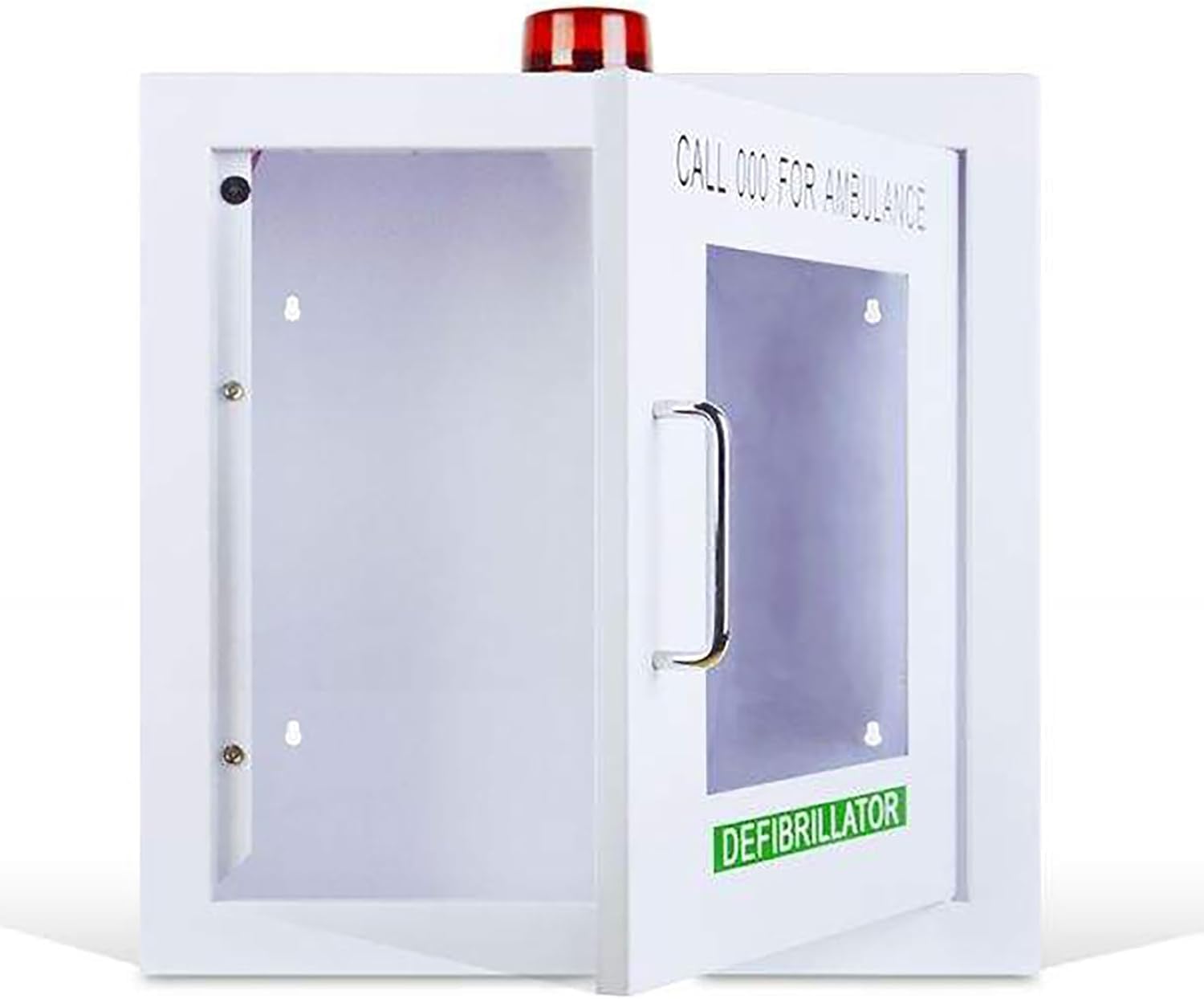Gabinete DEA, Gabinete de almacenamiento para desfibrilador DEA, Desfibrilador cardíaco, con sistema de alarma, Se adapta a la mayoría de los modelos DEA, para oficina, hogar de ancianos, autobús
