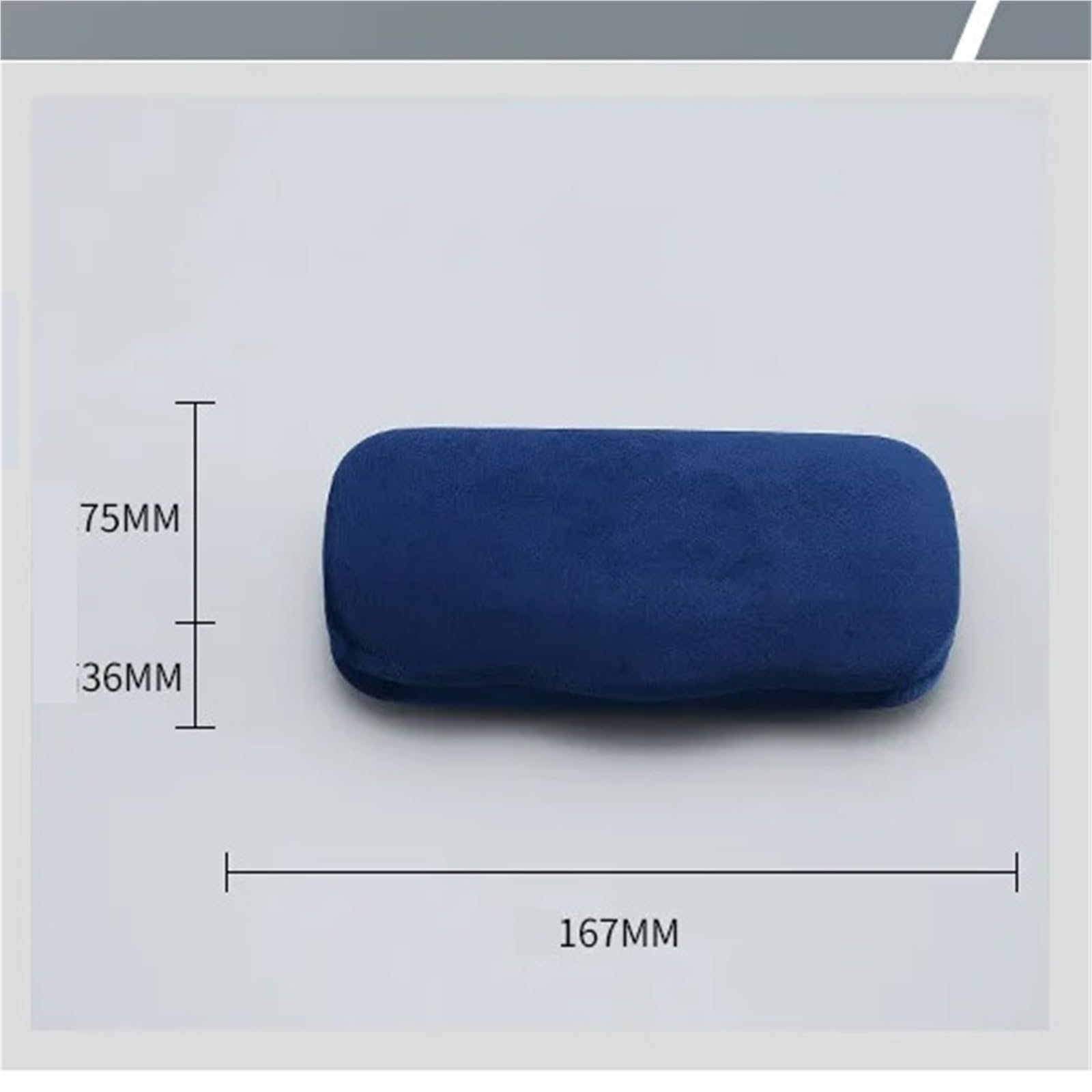Brillenetui, Plüschiges Brillenetui in Eisenform, druckfest, for Damen und Herren, ideal for Studenten(Blue)