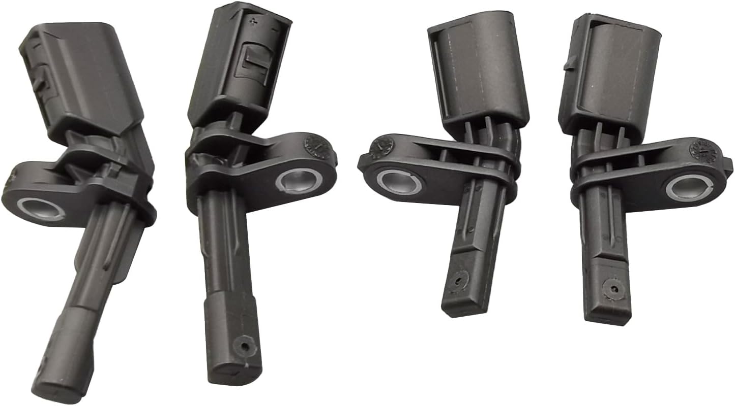 Front Rear ABS Wheel Speed Sensor Left & Right for Volkswagen VW Passat Jetta Tiguan Beetle GTI EOS Golf CC, Audi A3 TT 2006-2018, Replaces ALS467 ALS430 ALS469, Pack of 4
