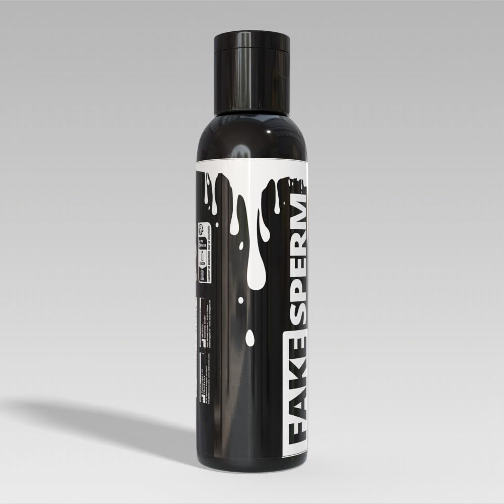 Lubrificante Finto Liquido Artificiale 250 ml Fake Sperm, Lubrificante bianco, Uso intimo Vaginale e Anale