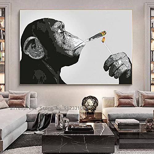 Impression gorille graffiti amour cœur affiche murale design pop art - 2