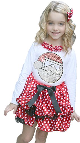 Vestido de Navidad de niña para crear recuerdos inolvidables con falda de pétalos rojos 1