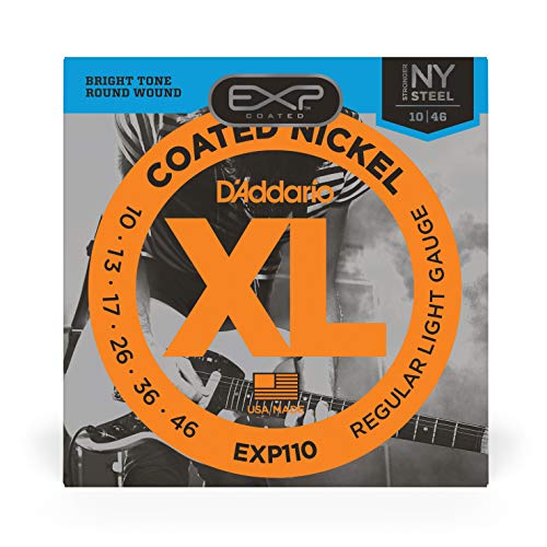 D’Addario EXP110 Cordes pour guitare électrique avec revêtement Léger 10-46 - Les Beatles, Paul McCartney, John Lennon, RIngo Starr, George Harrison D'Addario EXP110 Cordes pour guitare électrique avec revêtement Léger 10-46 – Image 3