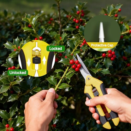 Set de 3 tijeras de poda para jardín YAKUNCL miniatura 4