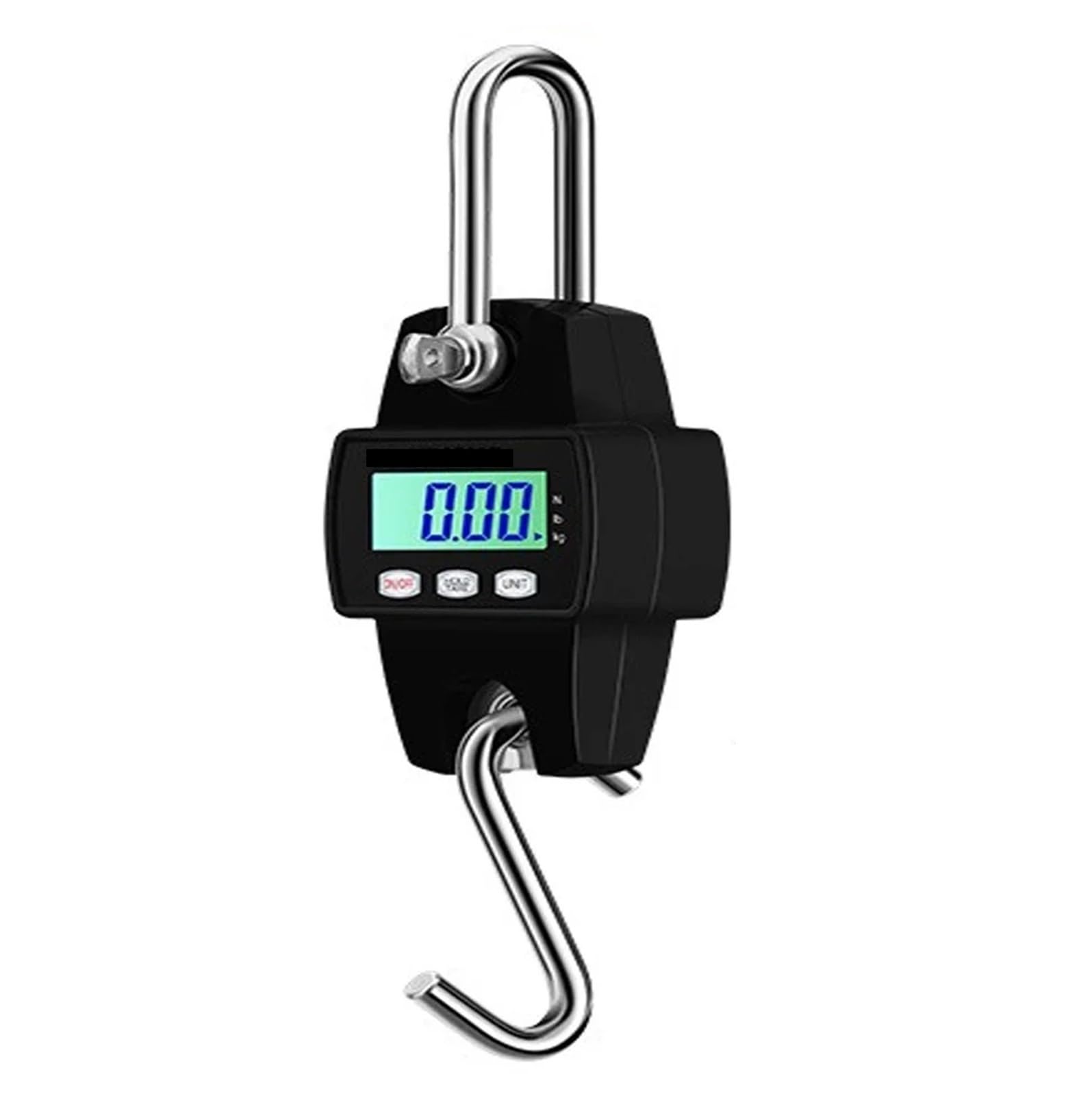 Digital Crane Scale, Digital Hanging Scale 300kg Accurate Multifunctional Handheld Mini Hanging Scale(300kg Black)
