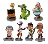 Jake Pirates Playset 7 Figure Cake Topper Toy Doll Set