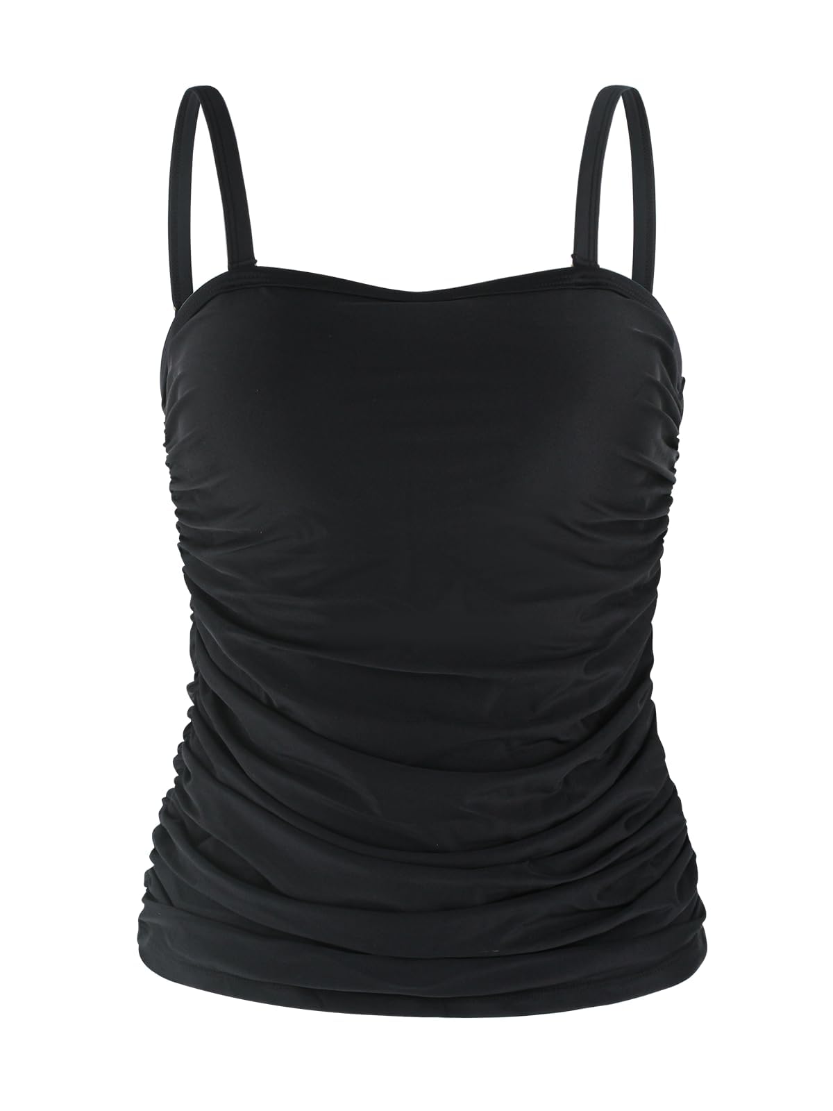 Ocean Blues Damen Bandeau Tankini-Oberteil mit Bauchkontroll-Effekt | Bade-Oberteil ohne Träger