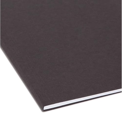 Miniatura 5 de Smead 64062 Carpetas colgantes 1/5 corte 11 puntos Stock Letter Negro 25/Caja