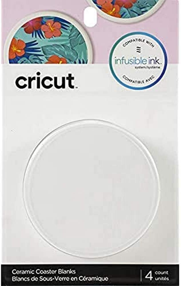Cricut Coaster Blanks, Ceramic Infusible Ink, White