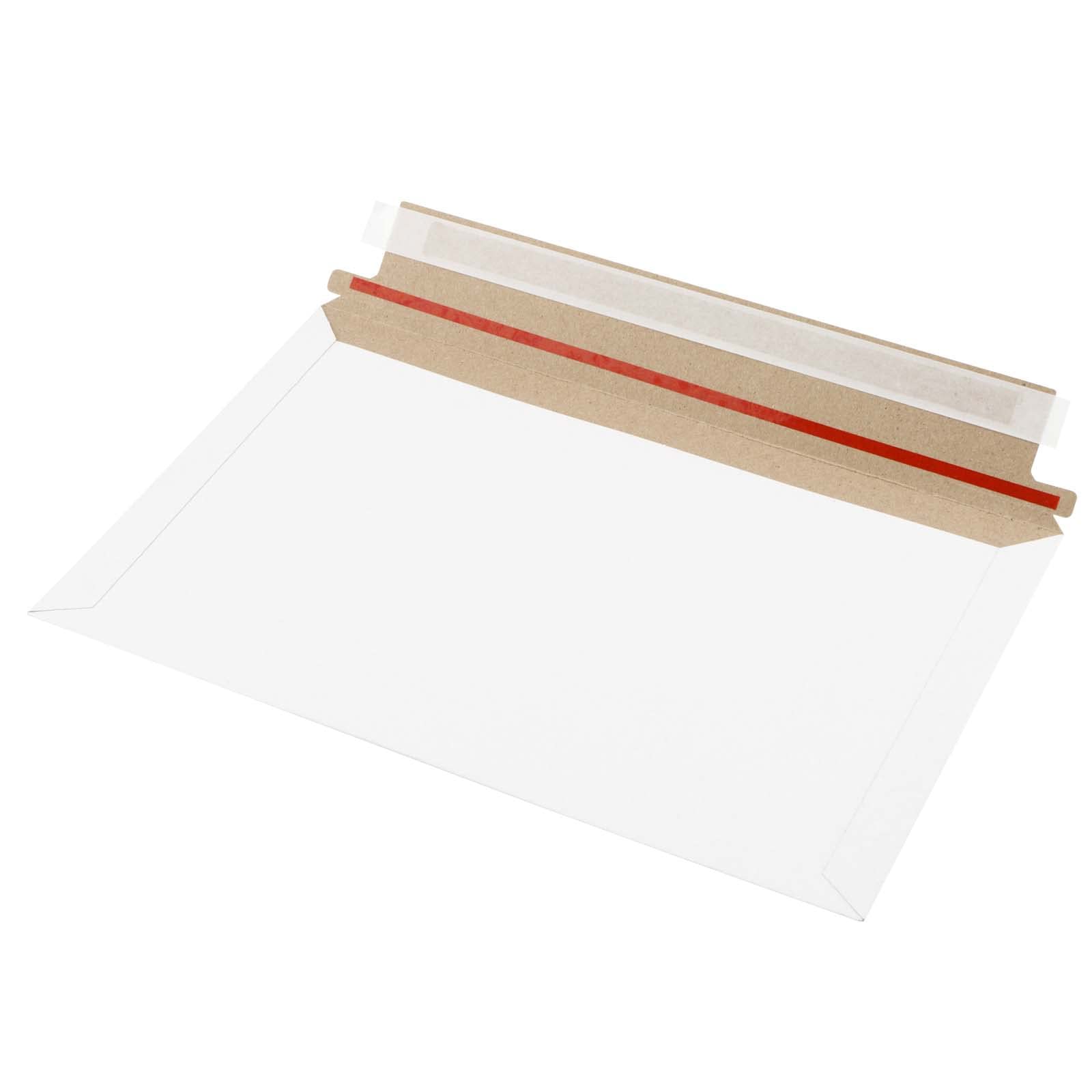 HEIHAK 100 Pack A5 C5 Cardboard Envelopes White, 250x160mm Rigid Mailer Envelopes with Peel and Seal Strip for Posting and Mailing - Image 4