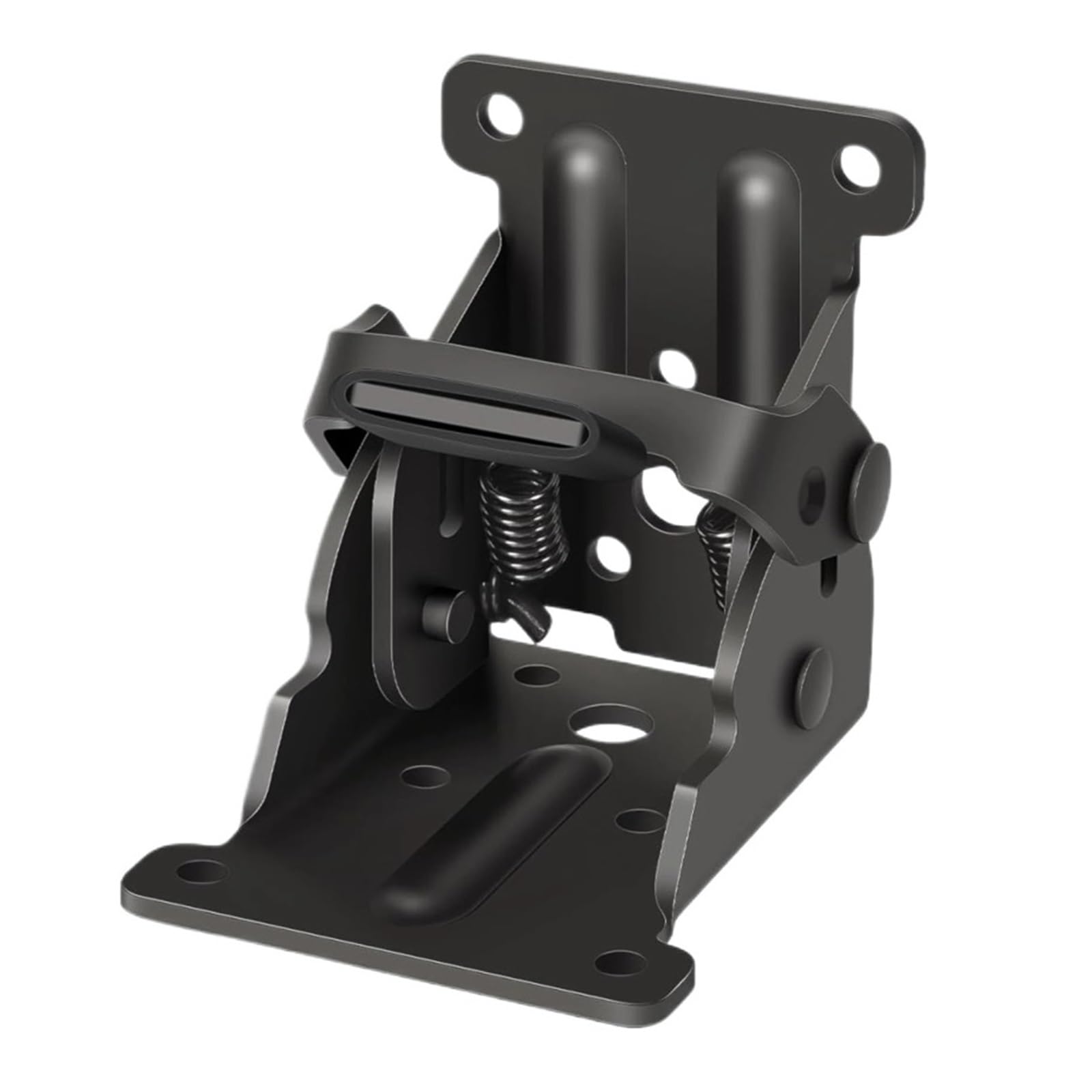 2/4 PCS Folding Hinge 0-90-180 Degree Hinge with Screws(Black-2pc)